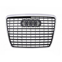 Решітка радіатора Audi A6 2008-2011 + хром. рамка 181204991 4F0853651AN1QP без емблеми
