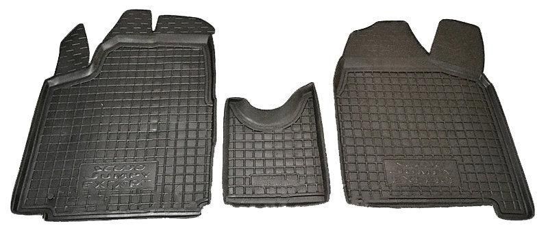 Поліуретанові килимки Peugeot Expert (1, 6) 2007- чорні, кт - шт 11366 Avto-Gumm