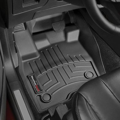 Килимки в салон Ford Edge/Lincoln MKX 2016- з бортиком, передні, чорні 448451 Weathertech