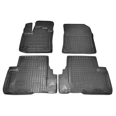 Поліуретанові килимки Renault Lodgy 2012- чорні, кт - 4шт 11417 Avto-Gumm