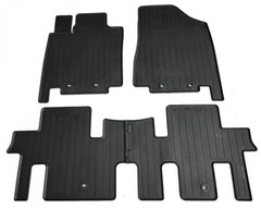 Гумові килимки Nissan Pathfinder 4 (R52) (2012-) (special design 2017) with plastic clips OWAL (4 шт) 1014344 Stingray