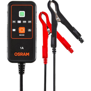 Зарядний пристрій OSRAM (12V двигун до 1,2 літра, 25Ач 1.25м кабель) Osram OEBCS901