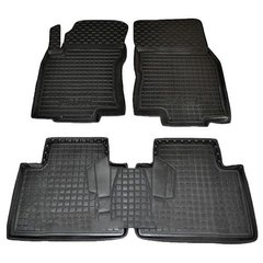 Полеуритановые коврики Nissan X-Trail 2014- черные, кт - 4шт 11457 Avto-Gumm