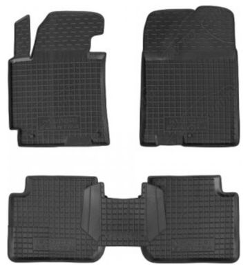 Поліуретанові килимки Hyundai Elantra 2007-2011 чорний, кт - 4шт 11156 Avto-Gumm
