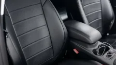Чехлы на сиденья Opel Zafira C 2011- экокожа /черные (5мест) Seintex (опель зафира)