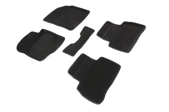 3D килимки в салон Suzuki Vitara 2015- ворсові чорні 5шт 86296 Seintex