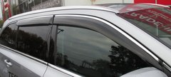 Дефлектори вікон Toyota Highlander 2014- з хром молдингом T132-M HIC