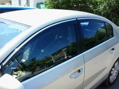 Дефлектори вікон (вітровики) Volkswagen Passat B6/B7 2006-2014 Sedan (з хром молдингом) VWPAB711 AVTM