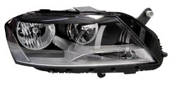 Права передня фара Volkswagen Passat B7 2010-2014 H7/H7 + коректор, чорна рамка 441-11G5RMLDEM2