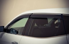 Дефлектори вікон Hyundai Santa Fe 2012 - (з хром молдингом) HYSFE1219 AVTM