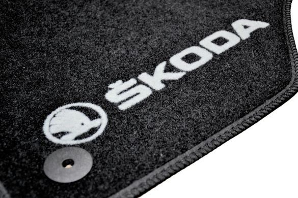Ворсові килимки Skoda Octavia A7 (2012-) /чорні, кт. 5шт BLCCR1563 AVTM