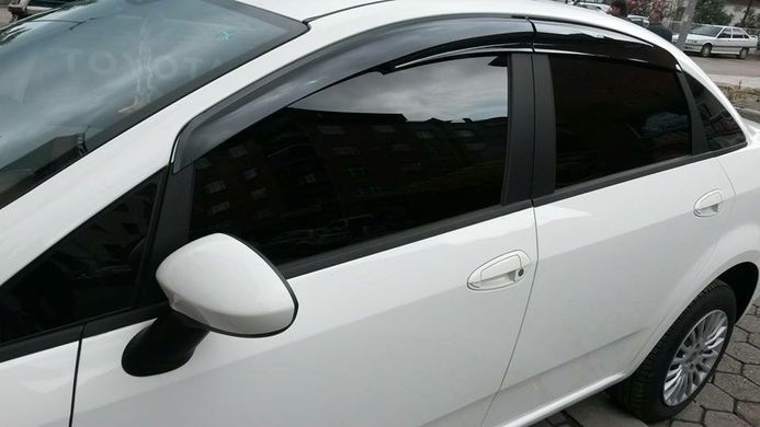 Дефлектори вікон (вітровики) Fiat Linea 2006-2018, кт 4шт SP-S-14 SUNPLEX