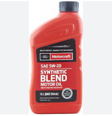 Моторна олива Ford Motorcraft Synthetic Blend 5W-20 SN+, 0,946л FORD XO5W20Q1SP