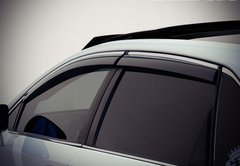 Дефлектори вікон (вітровики) Toyota Venza 2008-2016 (з хром молдингом) TOVE0816 AVTM
