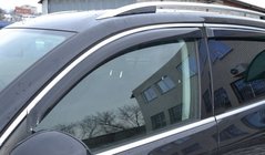 Дефлектори вікон Skoda Superb 2008-2015 Wagon з хром молдингом SK09-M HIC