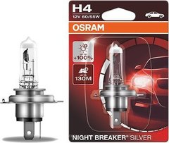 Автолампа H4 Night Breaker Silver+100% 12V 60/55W P43t (блистер 1шт)