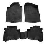 Коврики в салон Toyota Land Cruiser Prado J90 3D 1996-2002 с бортом, полиуретан, 4шт Stingray 5022514