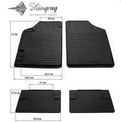 Гумові килимки UNI Variant 2 (4 шт) 1023074 Stingray