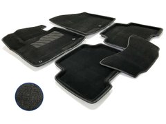 3D коврики для Hyundai Santa Fe 2012-2018 ворсовые черные 5шт 83624 Seintex