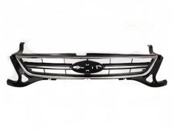 Решетка радиатора Ford Mondeo 4 2010-2013, черная, хромированная рамка, AVTM, 182814990
