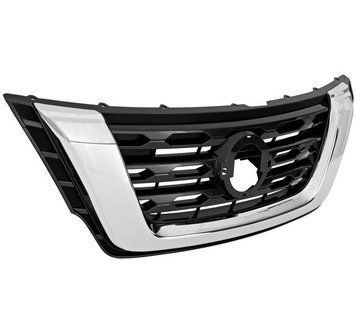 Решетка радиатора Nissan Pathfinder 2017-2021, черная/хромированная, AVTM, 185060990