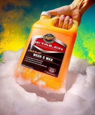 Концентрат шампунь с виском карнауба Meguiars Detailer Citrus Blast Wash & Wax 3,79л Meguiars D11301