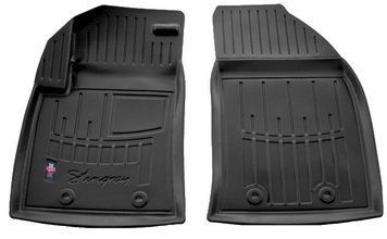 Коврики в салон Ford Fiesta 2002-2008, с бортом, полиуретан, 2шт, Stingray, 5007122
