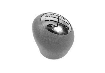 Ручка важеля КПП Renault Megane 3/Laguna/Fluence/Duster/Trafic/2007-2016, 6 передач, сіра/хром, AVTM, 6455582B