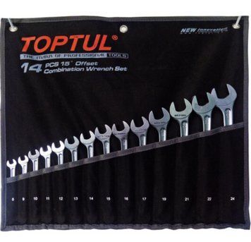 Набор комбинированных ключей 14 шт. 8-24 "Hi-Performance" TOPTUL GPAX1402