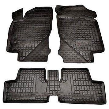 Коврики в салон Lada Kalina 2004-, черные, 4шт, Avto-Gumm, 11207 Avto-Gumm