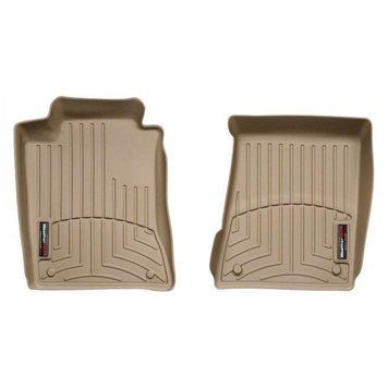 Коврики в салон Mercedes-Benz E-Class W211 2003-2009, с бортом, передние, бежевые, Weathertech 451731