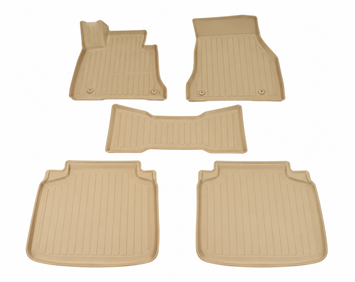Коврики в салон BMW X5 G05 2018-, 3D, полиуретан, бежевые, Norplast, NPA11-C07-710-B