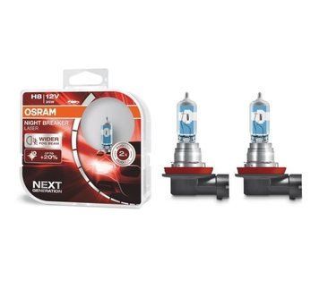 Автолампа H8 Night Breaker Laser+20% 12V 35W PGJ19-1 (кт 2шт)