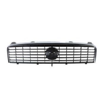 Решетка радиатора Fiat Linea 2007-2013, черная, с хромированным молдингом, AVTM, 182609990