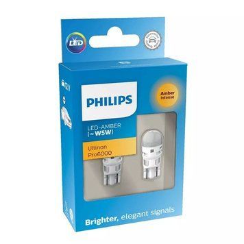 Автолампа W5W Ultinon Pro6000 LED 12V 0.5W W2,1x9,5d (кт 2шт)