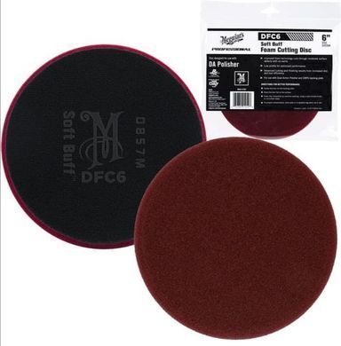 Полировочный круг жесткий Meguiars DA Foam Cutting Pad (бордовый) 6 159 мм. Meguiars DFC6