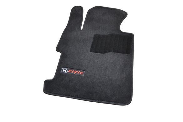 Килимки у салон (ворсові) Honda Civic SD 2006-2011, 4D, Premium, чорні, AVTM BLCLX1201