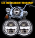 Фара хром 5-3/4" хром Harley Davidson Sporster,Dyna,Softail AVTM XF2906D17E 2