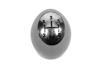 Ручка важеля КПП Renault Megane 3/Fluence 2009-2016, 5 передач, сіра/хром, AVTM, 6455590A