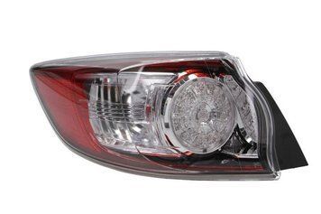 Ліхтар задній Mazda 3 HB 2009-2013, лівий, зовнішній LED, Depo, 216-1981L-UE