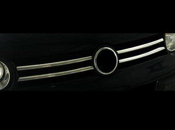 Накладки хромовані на решітку радіатора (4шт) Volkswagen Golf 4 1996-2003, Carmos 6455757