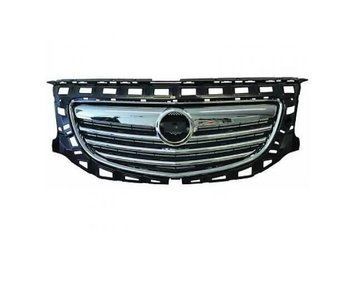 Решітка радіатора Opel Insignia 2008-2013, чорна/хромована, AVTM, 185215990
