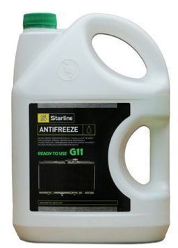 Антифриз StarLine ANTIFREEZE GREEN G11, зелений, 4л Starline SANTIFREEZEGREEN4