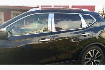 Накладки хромовані для дверних стійок (4шт) Nissan Qashqai 2010-2014, OmsaLine 5021139