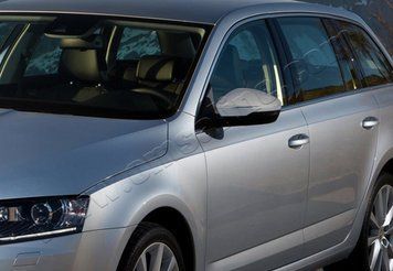 Накладки хромированные на зеркала (2шт) Skoda Octavia 2012-, OmsaLine, 6612111