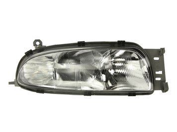 Фара передняя Ford Fiesta 4 1998-1999/Mazda 121 1996-1999, левая H7/H1, электрическая/механическая регулировка, Depo, 431-1128L-LD-EM