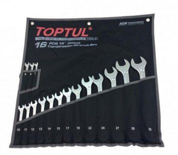 Набор комбинированных ключей 16 шт. 7-32 "Hi-Performance" TOPTUL GPAX1601