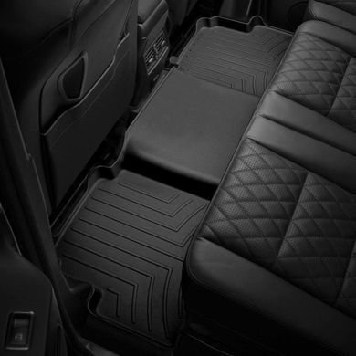 Килимки у салон Ford F150 2004-2008, з бортом, задні, чорні, Weathertech 440053