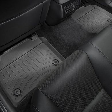 Коврики в салон Lexus LS 2013-2017 Short, с бортом, задние, черные, Weathertech 445142