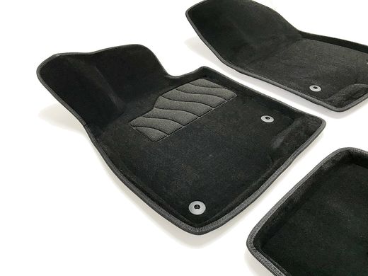 3D килимки в салон Mazda 6 2012- ворсові чорні 5шт 83711 Seintex
